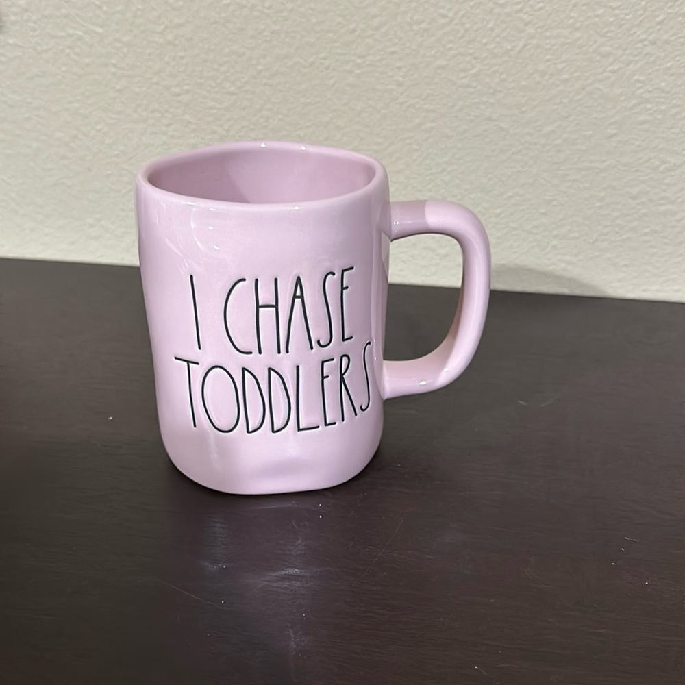 New Rae Dunn I Chase Toddlers ceramic mug